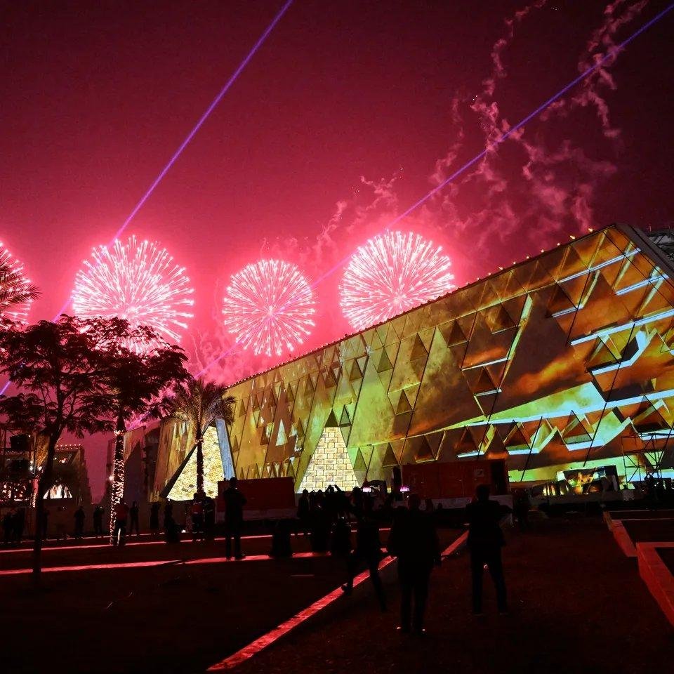 Grand Egyptian Museum King Tut Gallery and Solar boat